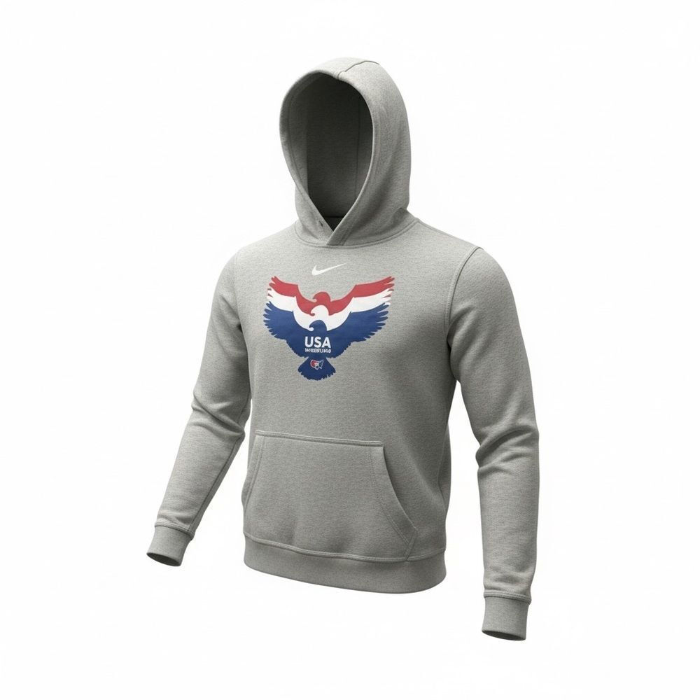 Nike Gray USA Eagle Graphic Hoodie